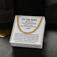 Cuban Link Chain, Gift to My Man, Husband, Boyfriend, Soulmate - My Missing Piece - Anniversary, Birthday, Christmas, Valentines Day