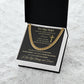 Cuban Link Chain Necklace - To My Man - Cross