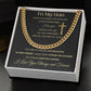 Cuban Link Chain Necklace - To My Man - Cross