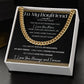 Cuban Link Necklace, GIFT TO BOYFRIEND - I Love You More