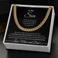 Cuban Link Chain, Gift to Son from Mom and Dad - I close my eyes