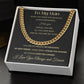 Cuban Link Chain Necklace - To My Man - You Are My Person