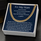 Cuban Link Chain, Gift to My Man, Husband, Boyfriend - I Love You - Anniversay, Birthdays, Christmas, Valentines Day,