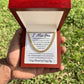 I Miss You, I'm Sorry Apology Gift -Cuban Link Chain 14k or 18k Gold over Stainless Steel - For Ex Husband, Ex Boyfriend, Estranged Son or Daughter or Father