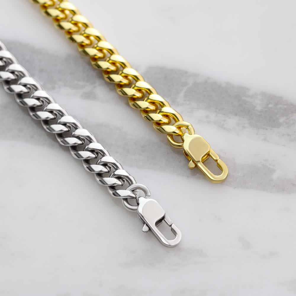 Cuban Link Chain Necklace - Gift to My Man, Boyfriend, Husband, Soulmate - You Are My Person