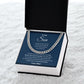 Cuban Link Necklace, GIFT TO SON - A Mand Stands