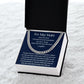 Cuban Link Chain, Gift to My Man, Husband, Boyfriend - I Love You - Anniversay, Birthdays, Christmas, Valentines Day,