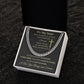 Cuban Link Chain Necklace - To My Man - Cross
