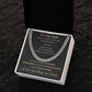 Cuban Link Chain Necklace - To My Man - You Are My Person