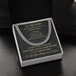 Cuban Link Chain Necklace - To My Man - You Are My Person
