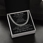 Cuban Link Necklace Chain, To My Man - Black