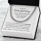 Cuban Link Chain, GIFT TO YOUR SOULMATE, EX - The One Who Got Away