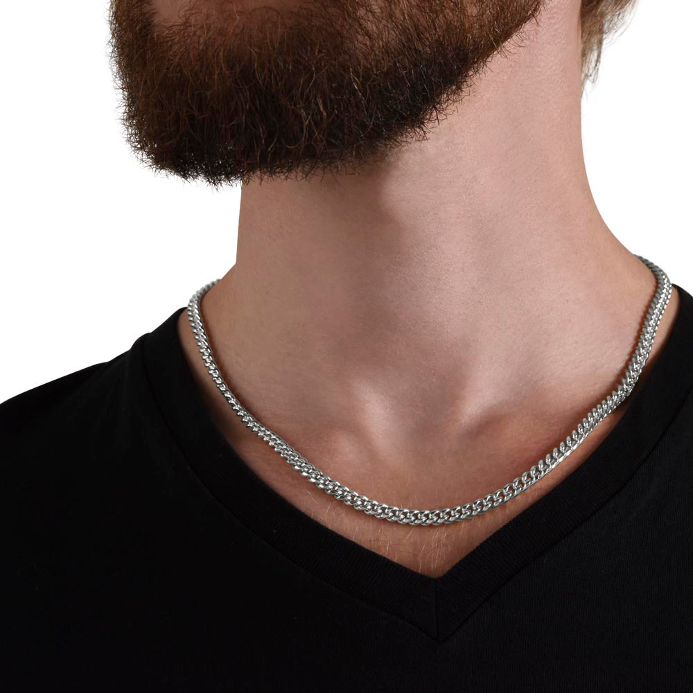 I'm Sorry Apology Gift for Him, Cuban Chain Link Necklace - To Husband, Boyfriend, Son, Brother, Ex