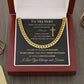 Cuban Link Chain Necklace - To My Man - Cross