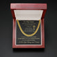 Cuban Link Chain Necklace - To My Man - Cross