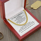 Cuban Link Necklace, GIFT TO SOULMATE - I Love You More White