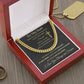 Cuban Link Chain Necklace - To My Man - Cross