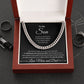 Cuban Link Chain, Gift to Son from Mom and Dad - I close my eyes