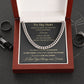 Cuban Link Chain Necklace - To My Man - You Are My Person