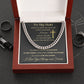 Cuban Link Chain Necklace - To My Man - Cross