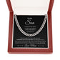 Cuban Link Chain, Gift to Son from Mom - I Closed My Eyes