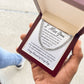 I Miss You, I'm Sorry Apology Gift -Cuban Link Chain 14k or 18k Gold over Stainless Steel - For Ex Husband, Ex Boyfriend, Estranged Son or Daughter or Father