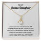 Alluring Pendant Necklace, Gift to Bonus Daughter - Live Gave Me the Gift of You