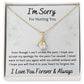 Alluring Beauty Necklace, Apology I'm Sorry Gift for Wife, Girlfriend, Soulmate, Mom, Sister, Friend- white