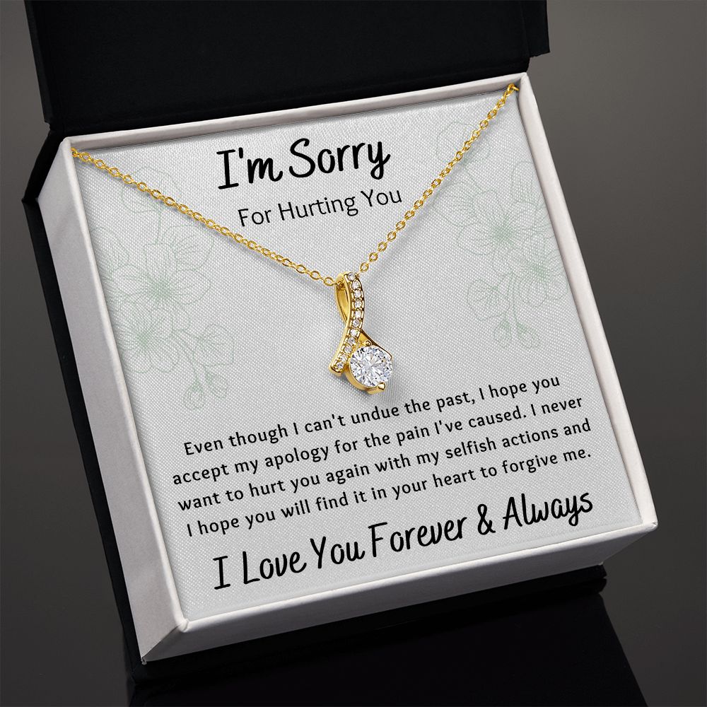 Alluring Beauty Necklace, Apology I'm Sorry Gift for Wife, Girlfriend, Soulmate, Mom, Sister, Friend- white