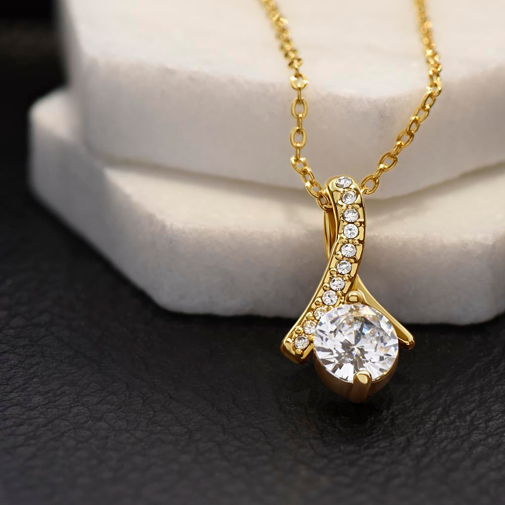 Alluring Beauty Necklace, Apology I'm Sorry Gift for Wife, Girlfriend, Soulmate, Mom, Sister, Friend- white