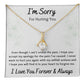 Alluring Beauty Necklace, Apology I'm Sorry Gift for Wife, Girlfriend, Soulmate, Mom, Sister, Friend- white