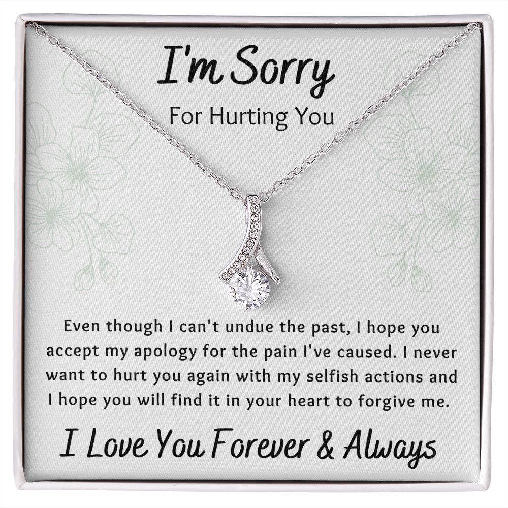 Alluring Beauty Necklace, Apology I'm Sorry Gift for Wife, Girlfriend, Soulmate, Mom, Sister, Friend- white