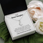 Alluring Pendant Necklace, Gift to Bonus Daughter - Live Gave Me the Gift of You