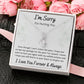 Alluring Beauty Necklace, Apology I'm Sorry Gift for Wife, Girlfriend, Soulmate, Mom, Sister, Friend- white