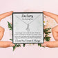 Alluring Beauty Necklace, Apology I'm Sorry Gift for Wife, Girlfriend, Soulmate, Mom, Sister, Friend- white