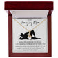 Alluring Beauty Necklace, Funny Gift to Amazing Mom from Son - White | Mothers Day, Birthday, Gag Gift