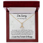 Alluring Beauty Necklace, Apology I'm Sorry Gift for Wife, Girlfriend, Soulmate, Mom, Sister, Friend- white