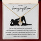 Alluring Beauty Necklace, Funny Gift to Amazing Mom from Son - White | Mothers Day, Birthday, Gag Gift