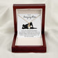 Alluring Beauty Necklace, Funny Gift to Amazing Mom from Son - White | Mothers Day, Birthday, Gag Gift