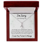 Alluring Beauty Necklace, Apology I'm Sorry Gift for Wife, Girlfriend, Soulmate, Mom, Sister, Friend- white