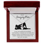 Alluring Beauty Necklace, Funny Gift to Amazing Mom from Son - White | Mothers Day, Birthday, Gag Gift
