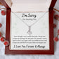 Alluring Beauty Necklace, Apology I'm Sorry Gift for Wife, Girlfriend, Soulmate, Mom, Sister, Friend- white