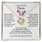 Love Knot Necklace, Gift to Niece - Butterfly