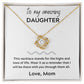 Love Knot Necklace, GIFT TO DAUGHTER from Mom - I Will Be There