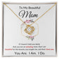 Love Knot Necklace, GIFT TO MOM - Flower Wreath for BIRTHDAY, CHRISTMAS,  MOTHER'S DAY, ANY OCCASION