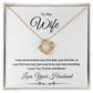 Love Knot Necklace, Gift to Wife from Husband - All of my Lasts - Valentines Day, Birthday, Anniversary, Christmas
