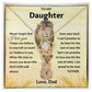 Love Knot Necklace, GIFT TO DAUGHTER from Dad - Lion