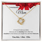 Love Knot Necklace, GIFT FOR MOM - Red Ribbon, BIRTHDAY, CHRISTMAS, MOTHER'S DAY, ANY SPECIAL OCCASSION