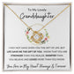 Love Knot Necklace, Gift to Granddaughter - Flower Wreath