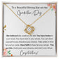 Graduation Gift to Daughter, Granddaughter, Niece, Aunt, Best Friend - Love Knot Necklace- Flowers, white